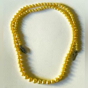 Vintage classic sterling silver and (faux?) graduated pearl necklace